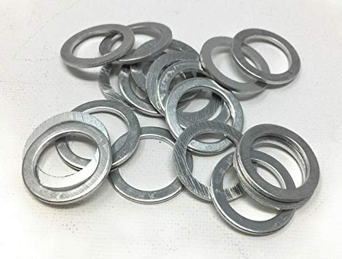 5 x ALU-Dichtring Sortiment Aluminium Dichtungsring Satz O-Ring nach Auswahl DIN Dichtung Gummi (6x12x1 mm)