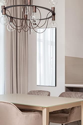 MirrorOutlet YC104 venezianischer Wandspiegel, 120 x 40 cm, Rahmenlos, 1 Stück