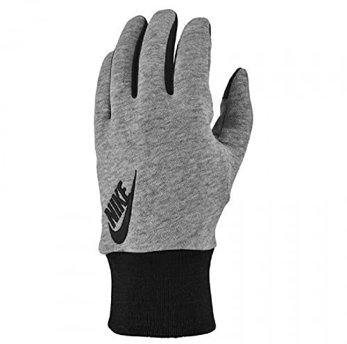 NIKE NGM9M Carta Football Club Fleece-Handschuhe, Größe M, Dunkelgrau/Schwarz Heidekraut, One