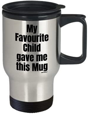 MIPOMALL My Favourite Child gave me This Mug, Gifts for Mum, Dad, Fathers Day from Daughter Son, Present for Christmas, Travel Mug - tm3902