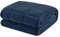Huloo Sleep Gewichtsdecke Queen 9 kg für Erwachsene (152 x 203 cm, Marineblau), atmungsaktiv, weich, Minky-Gewichtsdecke für alle Jahreszeiten, schwere Decke mit hochwertigen Glasperlen