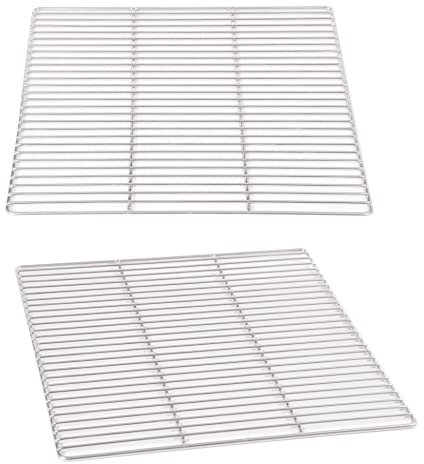 Grillrost 45 x 35 cm aus Edelstahl rostfrei und elektropoliert Grillstabdurchmesser 4 mm, Grillstababstand 10 mm