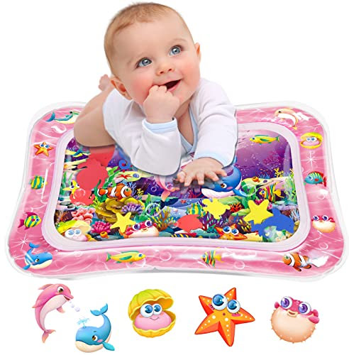 Infinno Wassermatte Baby, Baby Spielzeug für 3 6 9 Monate Mädchen und Jungen, sensorische Entwicklung, tolle Geschenkidee für Neugeborene