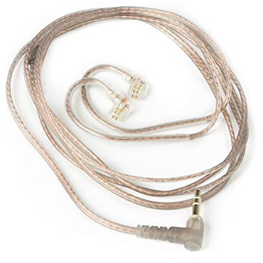 Nex KZ - Cable de repuesto de cobre sin oxígeno, cable IEM mejorado de 0.75 mm para ZSN/ZSN PRO/ZS10 PRO/AS16/AS12/ZSX/ZSN PRO-X/ZAX/DQ6/AST/ZAS/EDX PRO/ZEX PRO (pin C de 3.5 mm, negro, sin micrófono)