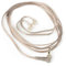 Nex KZ - Cavo di ricambio in rame privo di ossigeno, cavo IEM aggiornato, 0,75 mm, per ZSN/ZSN PRO/ZS10 PRO/AS16/AS12/ZSX/ZSN PRO-X/ZAX/DQ6/ZAS/EDX PRO/ZEX PRO (PinC 3,5 mm, nero, senza microfono)
