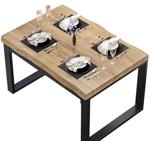 GGMMÖBEL Peru | Esstischplatte | Tischplatte Baumkante | Bistro Furniertischplatte | 120 x 70 cm | Eiche