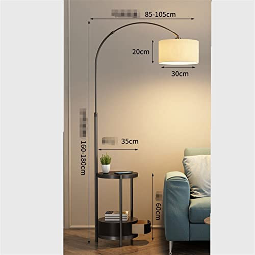 ZLASS Lampadaire sur Pied Salon Lampe de pêche Lampe de Plancher USB Charge sans Fil avec étagère Tireuse Salon Lampe Sofa Side Chambre à Coucher Étude Lampe de Chevet Lampadaires sur Pied Interieur