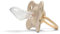 Schnuller mit Noppen zur Zahnungshilfe -Dient zur Beruhigung 0-12 Monate - BPA -freies Silikon - Kiefergerechter Baby Beißring Schnuller -mit Schnullerbox -Nopperz Beissring -Bundle Beige Asymmetrisch