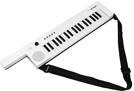 Piano Electrónico de Guitarra Karlak con Teclado Electrónico de 37 Teclas, Piano para Niños con 4 Timbres y Entrada de Micrófono y Conector para Auriculares