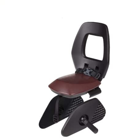 BOBIKE 8010600001 - Fahrradkinderrücksitz ONE JUNIOR für Fahrräder mit 26“ bis 29“ Laufrädern geeignet für Kinder mit Verankerung am Gepäckträgerin Farbe Schwarz/Dunkelbraun