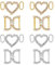 HOBBIESAY 8 Stück 2 Stile Sneaker Charms Metall Schuhclips Herz D Form Schnürsenkel Charme Schuhschnallen Schnürsenkel Dekorationen Kristall Strasssteine Schuhzubehör
