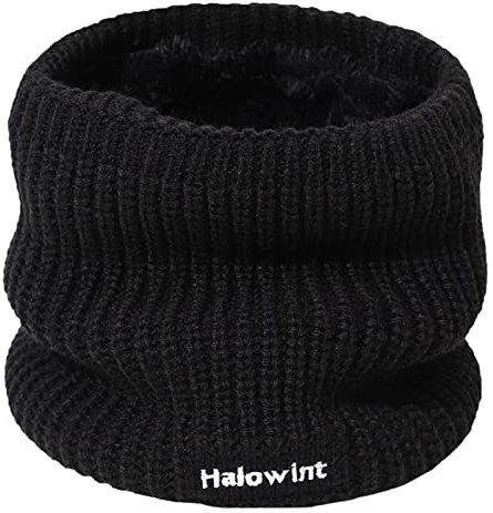 DRALOFAO Schal Herren Fleece Halsschutz Halstuch Schwarz Personalisiert Loopschal Nacken Bunt Halsschlauch Herren Scarf Anzug Dicker Schlauchschal Herren, Herren Geschenke