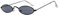 Luckywaqng Mode Herren Damen Retro kleine ovale Sonnenbrille Metallrahmen Shades Eyewear Blaulichtfilter Brille Damen Rund (Multicolor, One Size)