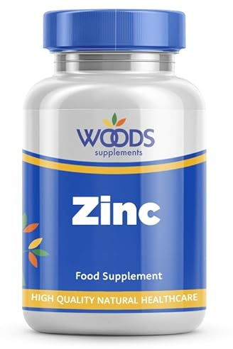 Zinc 15mg (90 Tablets) from Woods Supplements | Contributes to The Normal Function of Your Immune System | Suitable for Vegetarians & Vegans