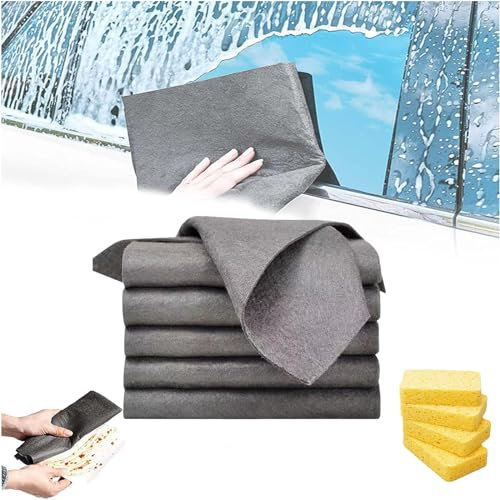 Aquaglide Tücher, Aqua Glider Tücher, Aquaglides Serenosole Aquaglide Tücher Original, Verdicktes Magisches Reinigungstuch, Mikrofaser Reinigungstuch Zum Abstauben Küchen, Glas, Autos (5PC, 30*40cm)