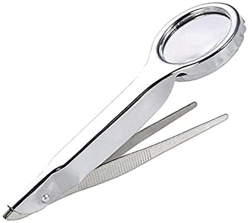 Lupe, 10-Fach tragbares Handgerät mit Präzisionspinzette Y1AD Beauty Comes
