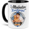 Tassendruck Hunde-Tasse mit Foto Allerbester Hundepapa - Persönliches Geschenk für Hundefreunde zum Geburtstag | Personalisiertes Geschenk, 300 ml, Innen & Henkel Schwarz