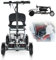 Elektromobil Seniorenmobil,4-Rad-Mobilitätsroller,Rollstuhl Faltbar Leicht,Gehhilfe Für Senioren,Roller Erwachsene 120Kg,Elektrorollstuhl,Aluminiumlegierung grey