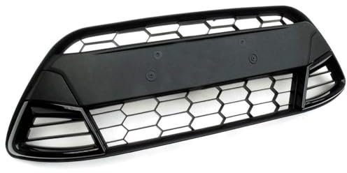 JZWJNFYY Auto Front Stoßstange Kühlergrills für Ford Fiesta MK7 2008-2013,Kühlergrill Chrome Grille Nieren-Frontstoßstange Grill Abdeckung Ersatz Autoteile