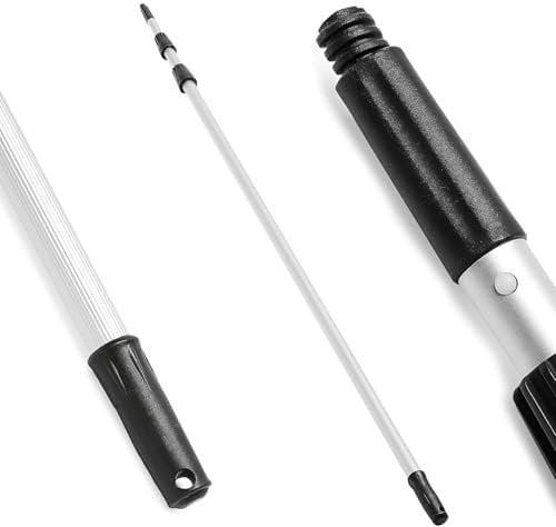 15FT Extendable Telescopic Pole – 4.5m Long Multi-Purpose Pole for Painting, Windows Cleaning, Pool Cleaning and Gutter Cleaning – Durable and Lightweight Designed Extension Pole with Non-Slip Grip