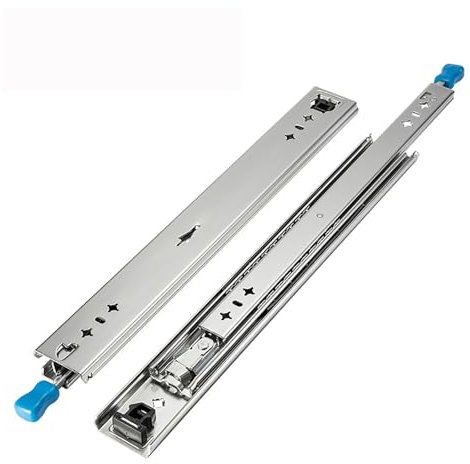 WANGCEPLSD Heavy Duty Drawer Slides, Drawer Runner with Lock, 80kg/120kg/160kg Load Capacity, Ball Bearing, 53mm Wide Rail Hardware, Available 10in-60in/25cm-150cm(20 in)