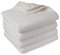 DoubleDry Popcorn Handtücher Set– 4er Set 70x140 cm Baumwolle – 420 g/m² – Weich & Saugstark – Badetuch badehandtücher - Oeko-Tex Made in Green Zertifiziert (Creme)