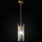 ZYBWL Einflammig Pendelleuchte Modern Vintage Glas Hängelampe Höhenverstellbar Gold Hängeleuchte für Küche Esstische Esszimmer Schlafzimmer, E27 Sockel