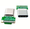 cablecc Lot de 2 connecteurs de prise mâle et femelle à souder USB-C USB 3.1 Type-C OEM DIY avec PCB