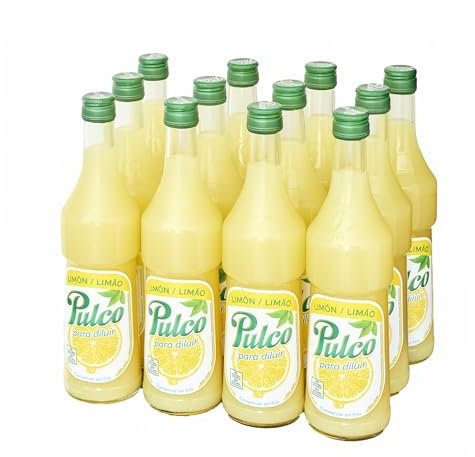 Pulco Zumo de Limón, Jugo de Limón Bebida - Pack 6 unidades x 70cl
