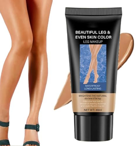 Wasserfest Bein-Make-up ohne Übertragung, Tattoo Abdecken Wasserfest, Bein Make Up Wasserfest, Body Coverage Perfector, Wasserdichte Grundierung für Körper Make Up (Bronze)