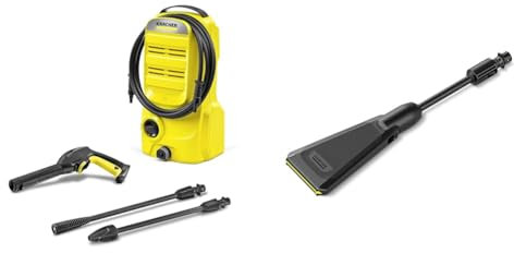 Bundle of Kärcher K 2 Classic Pressure Washer + Kärcher Pressure Washer eco!Booster Jet 120 for K 2 and K 3 Pressure Washers, 50% higher cleaning performance compared to the flat jet, saves water