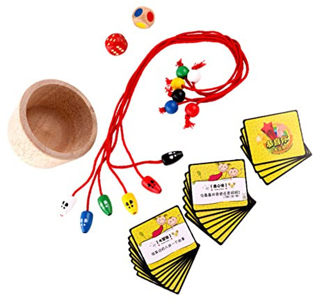 Yardwe 1 Set Wooden Mouse Catching Game Early Education Interactive Board Game for and Safe Wooden Plaything Enhances Reaction and Strategic Thinking Skills