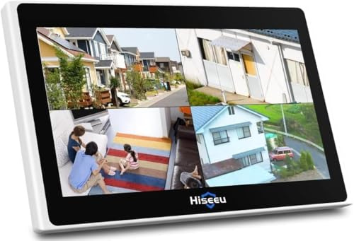 Hiseeu Mini 10inch Wireless Camera NVR, All-in-one NVR Only Compatible Wireless Security Cameras, 24/7 Hours Recordings