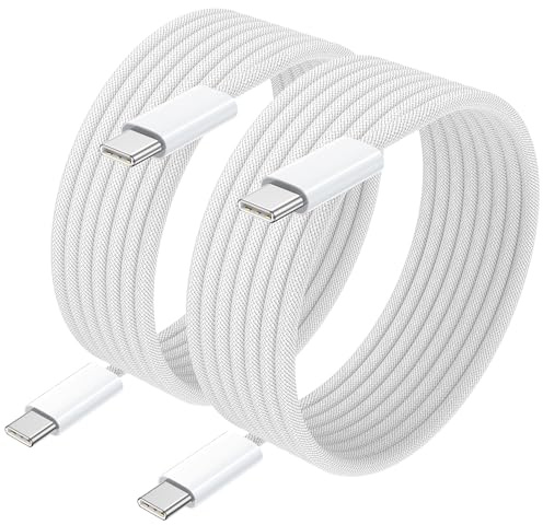 GIANAC USB C auf USB C Kabel 2 Stück2M Schnellladekabel USB C Kabel 100W | USB C Ladekabel für iPhone 17 Pro Max/iPhone Air/16/15 Serie, Samsung Galaxy S25/S24, MacBook Pro/Air, iPad Pro