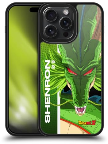Head Case Designs Officially Licensed Dragon Ball Z Shenron Saiyan Arc Characters Gel Armour Case [Military Grade Protection] Compatible With Apple iPhone 15 Pro Max