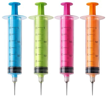 50ml Pastry Syringe with Stainless Steel Needle - Precision Cake Decoration, Hot & Cold Use, Random Colour