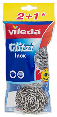 Vileda Glitzi Inox – Spirale – 3 Stück – [Pack 4]