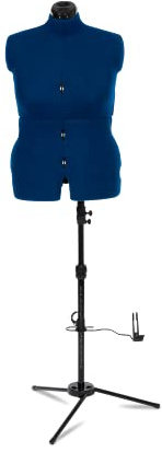 Adjustoform Sew Deluxe 8 Part Large Sapphire Blue Adjustable Dress Form (UK Dress Size 20-26)
