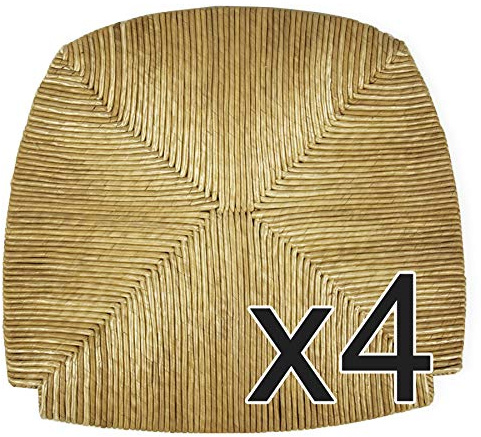 ArredaSì Fond en paille - pièces de rechange pour chaises 700 WA [Lot de 4]