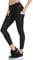 Santic Pantalon Cycliste Femme 7/8 Rembourré Leggings de Vélo Collants de Cyclisme Longues VTT Respirant Noir L