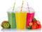 Strong Plastic Smoothie Cups With Dome Lids - 100 Pack 12oz (355ml) Milkshake Disposable Cups - Great for Iced Tea, Coffee, or Any Cold Drinks - Reusable Clear