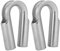Seil Fingerhut Edelstahl Rohr Fingerhut für 6 mm 7 mm 8 mm 10 mm 12 mm 15 mm 18 mm 20 mm 22 mm 24 mm Seil(6mm-2St)
