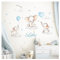 Little Deco Wandtattoo Elefanten & Wunschname I Wandbild 90 x 54 cm (BxH) I Kinderzimmer Babyzimmer Aufkleber Sticker Wandaufkleber Wolken Wandsticker Sterne DL709