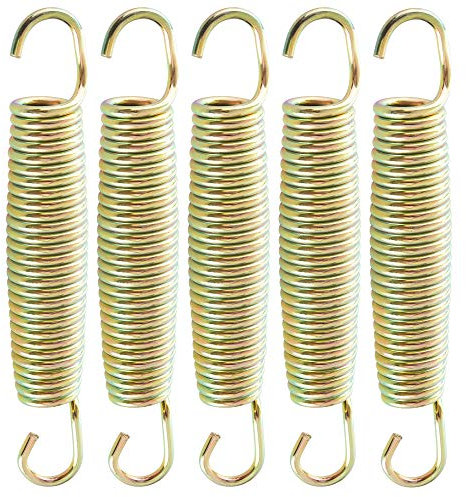 Arebos Trampolin Federn 140 mm 24 Stück Federset Ersatzfedern Trampolinfeder Zugfeder aus Edelstahl, rostfrei Stahlfeder Spiralfeder Befestigung Ersatzteile Gartentrampolin