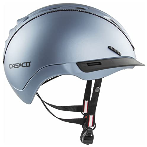 CASCO Roadster Fahrradhelm ohne Visier - stahlblau matt, Größe:S 52-54cm