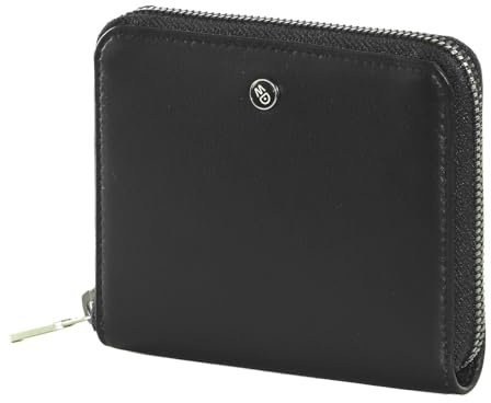 Mandarina Duck Leder Geldbörse Downtown Zip Wallet Black schwarz