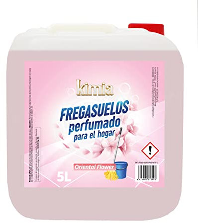 KIMIA - Fregasuelos Oriental Flower 5L | Fregasuelos Perfumado para Hogar | Limpiador de Suelo | Limpieza Profunda | Aroma a Flor Oriental | Fragancia Fresca y Duradera | Para Todo Tipo de Superficies