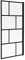 RIVANON - Pare bañera giratoria estilo industrial, 80 x 140 cm, color negro mate