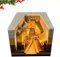 DFANCE Schreibtisch Kalender mit Lichtern,2024 Kalender 3D Memo Pad,kreativer Schreibtischkalender DIY Notizen Notizblock,Geschenk für Halloween Weihnachten Erntedankfest
