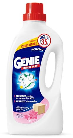 GENIE Lessive Liquide Lotus Rose 35 Lavages - 1,4L